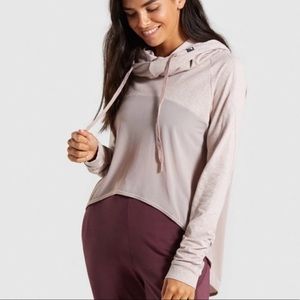 Gymshark Aura mesh cowl neck hoodie